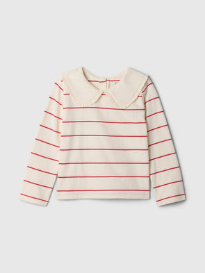 Bej Fırfır Kollu T-Shirt