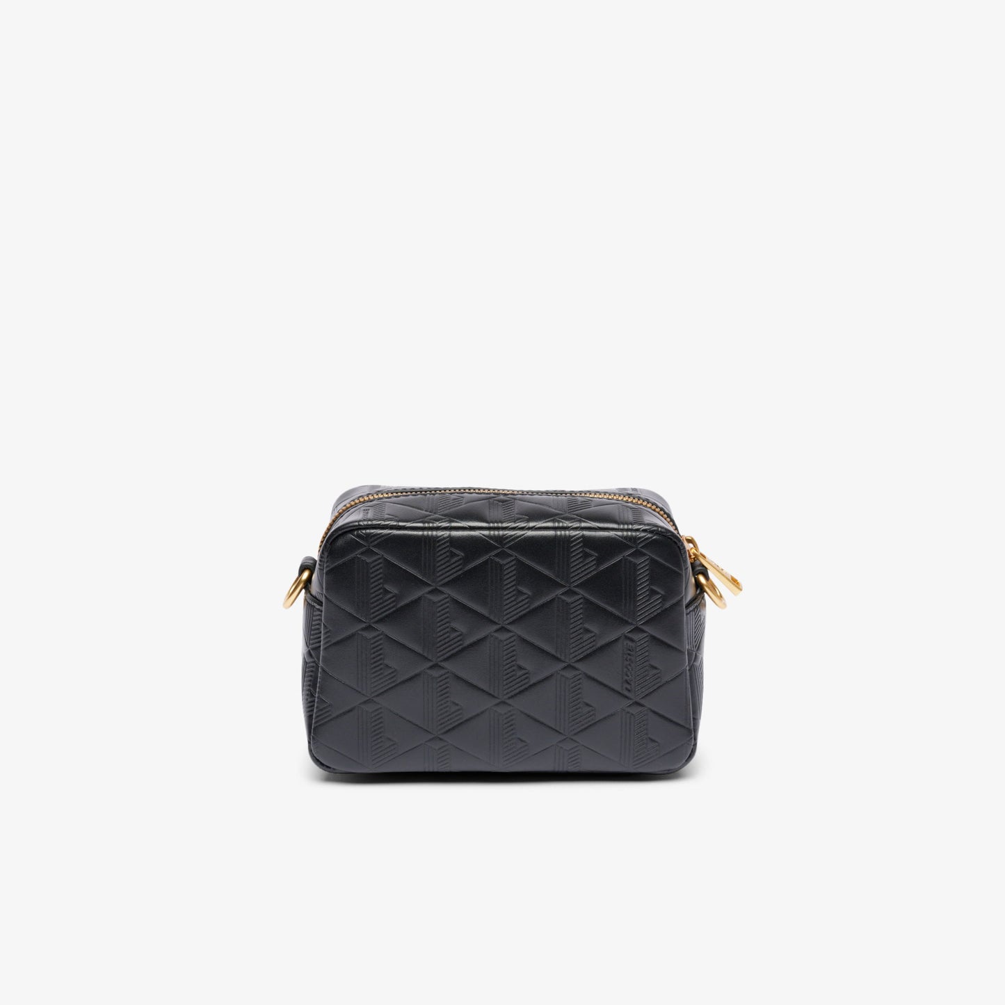 Lacoste Maheki Kadın Monogram Deri  Siyah Postacı Çantası