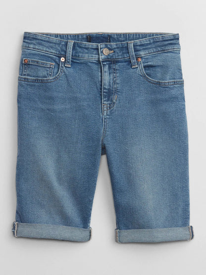 Mavi Mid Rise Washwell™ Jean Bermuda Şort