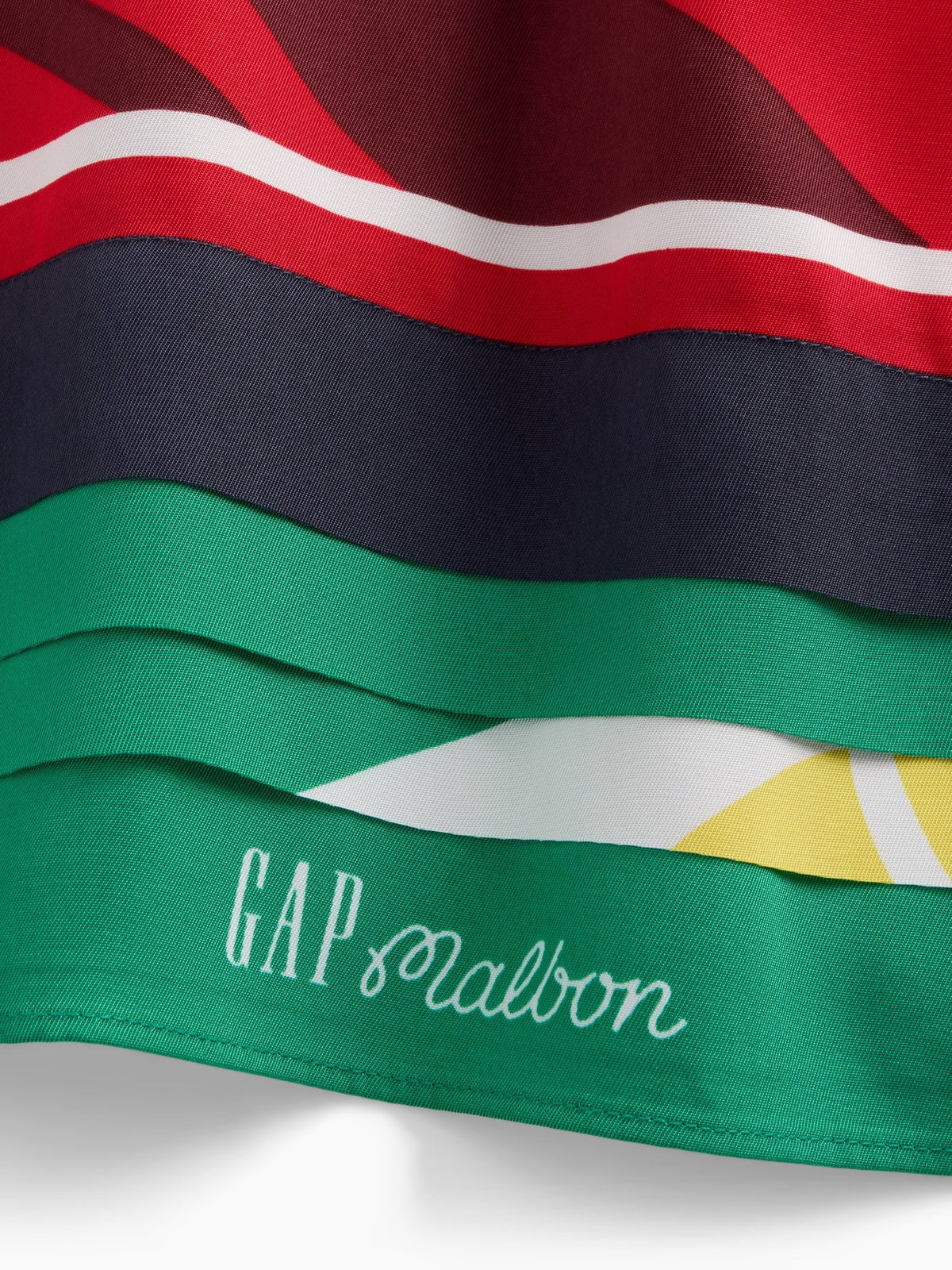 Beyaz Gap × Malbon Handkerchief Mini Elbise
