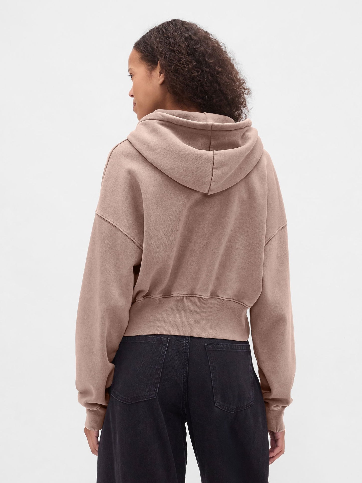 Açık Kahverengi Vintagesoft Fermuarlı Wedge Sweatshirt