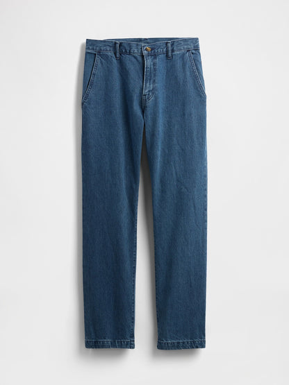 Koyu Mavi Relaxed Straight Pantolon Jean