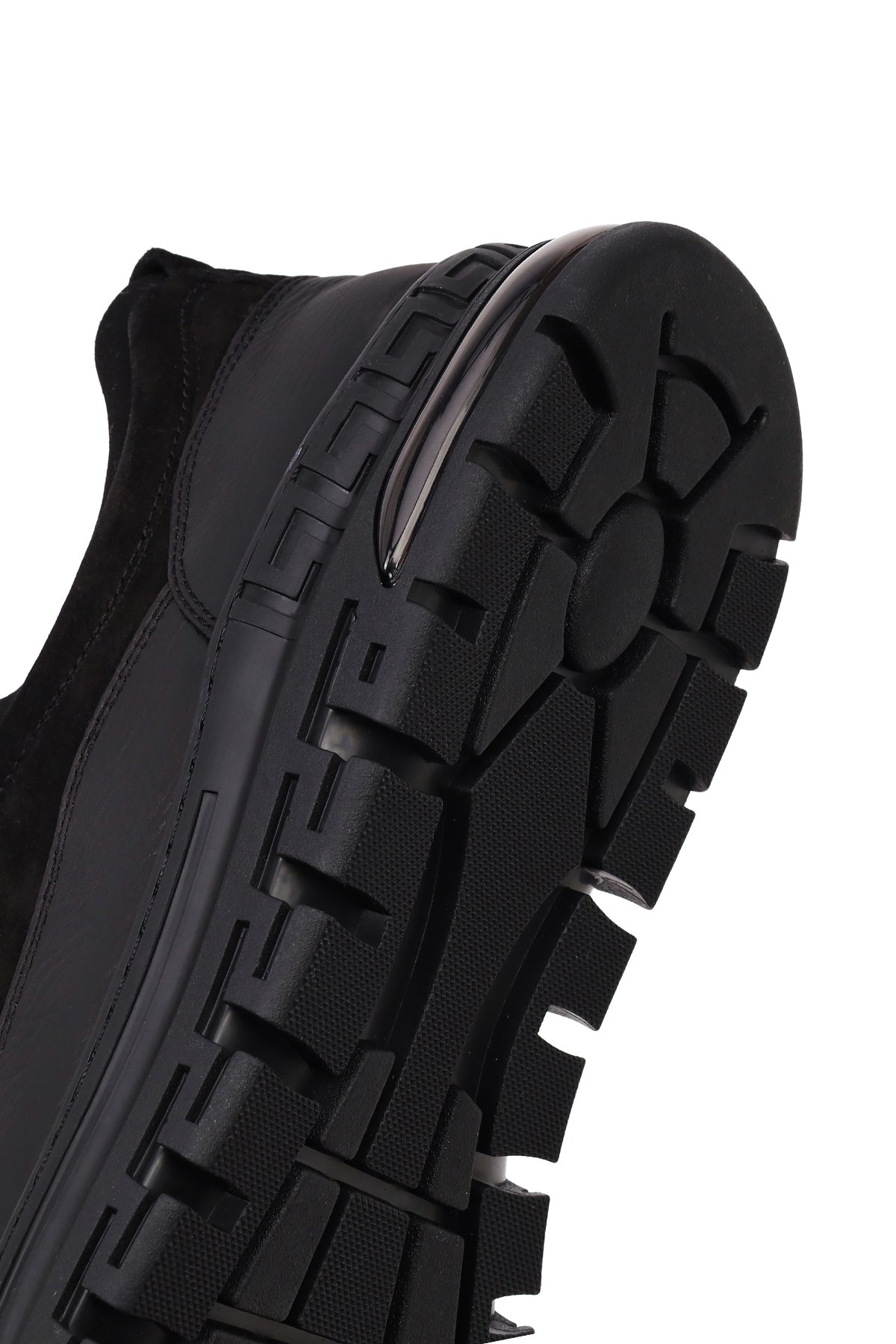 Erkek Siyah Bağcıklı Nubuk Deri Sneaker