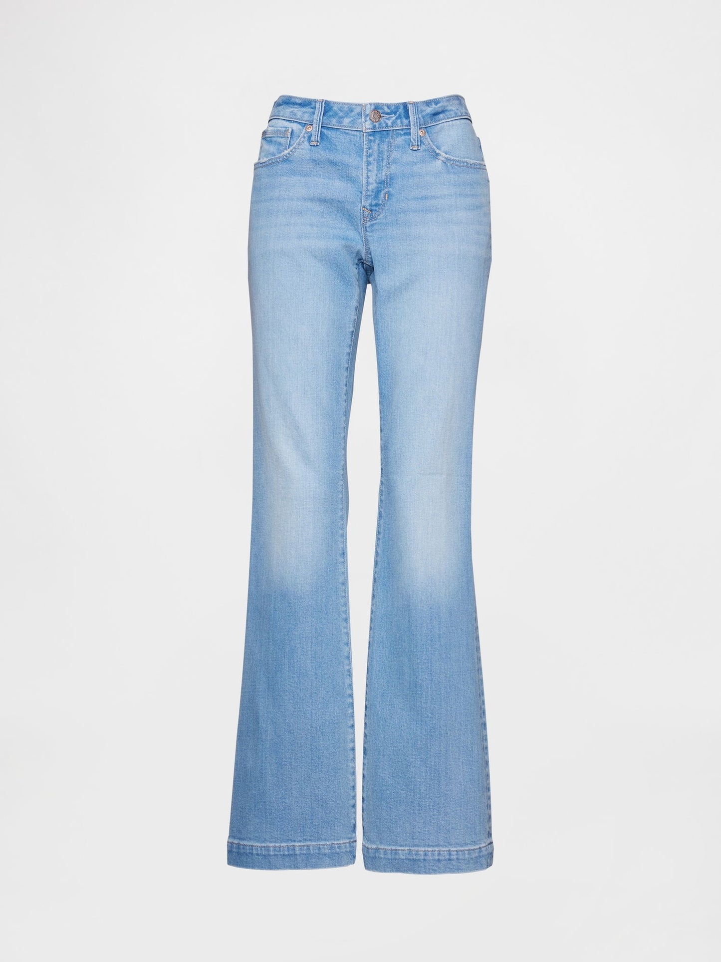 Açık Mavi Curvy Low Rise Long & Lean Jean Pantolon