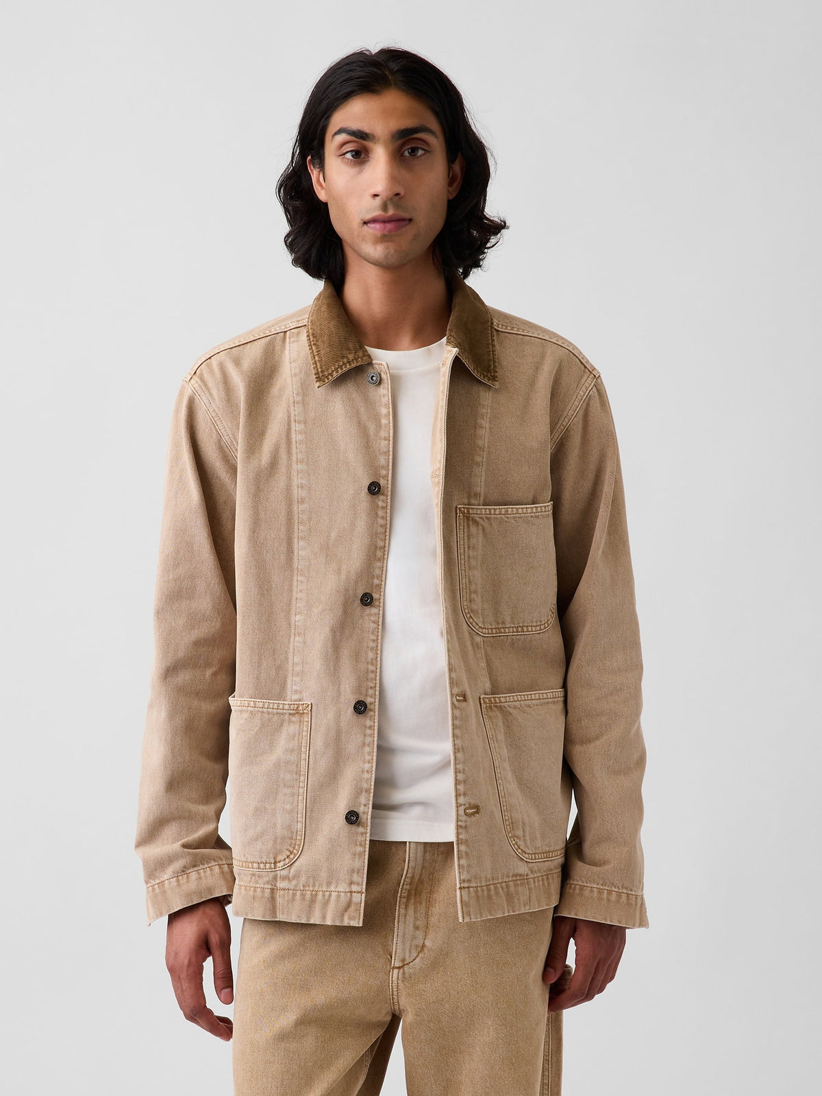 Bej Denim Barn Ceket