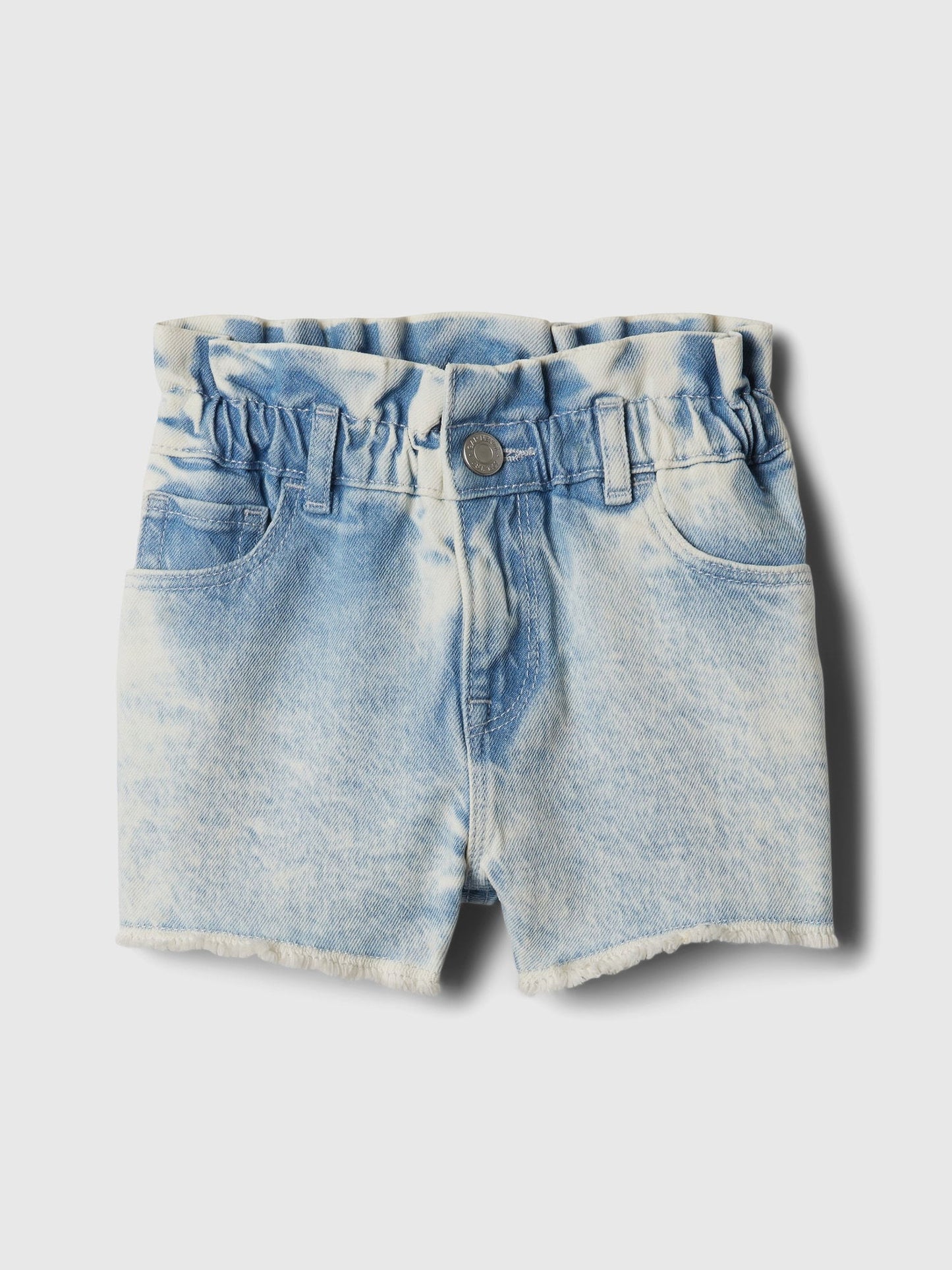 Açık Mavi Mom Ruffle Denim Şort