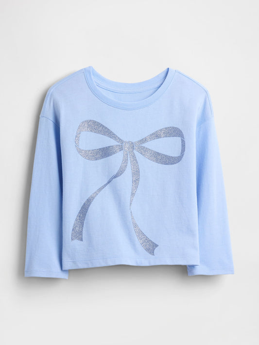 Açık Mavi Mix & Match Relaxed Grafik T-shirt
