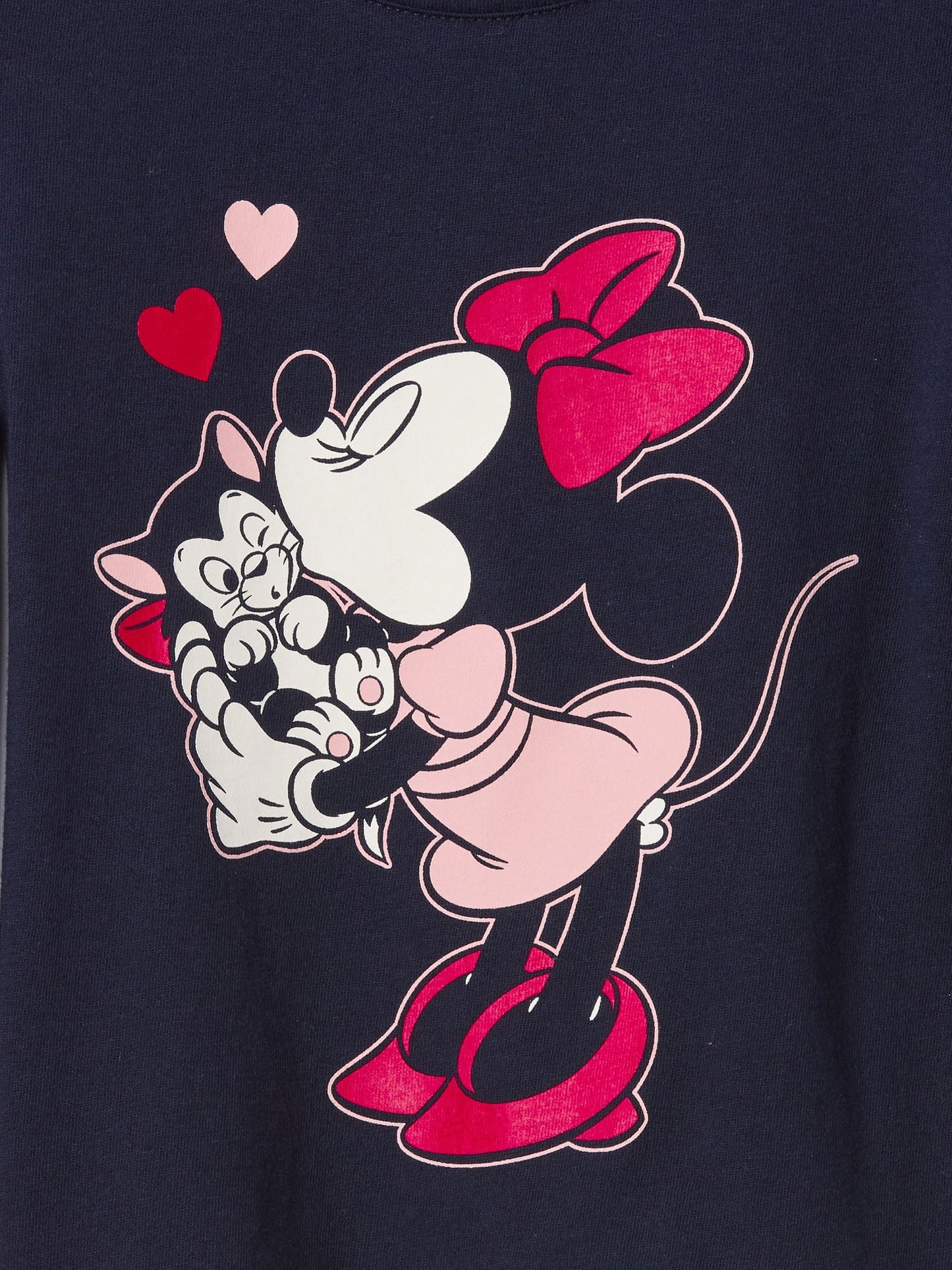 Lacivert Balon Kol Disney Grafik T-shirt