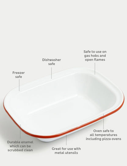 Emaye 28 Cm Turta Kabı
