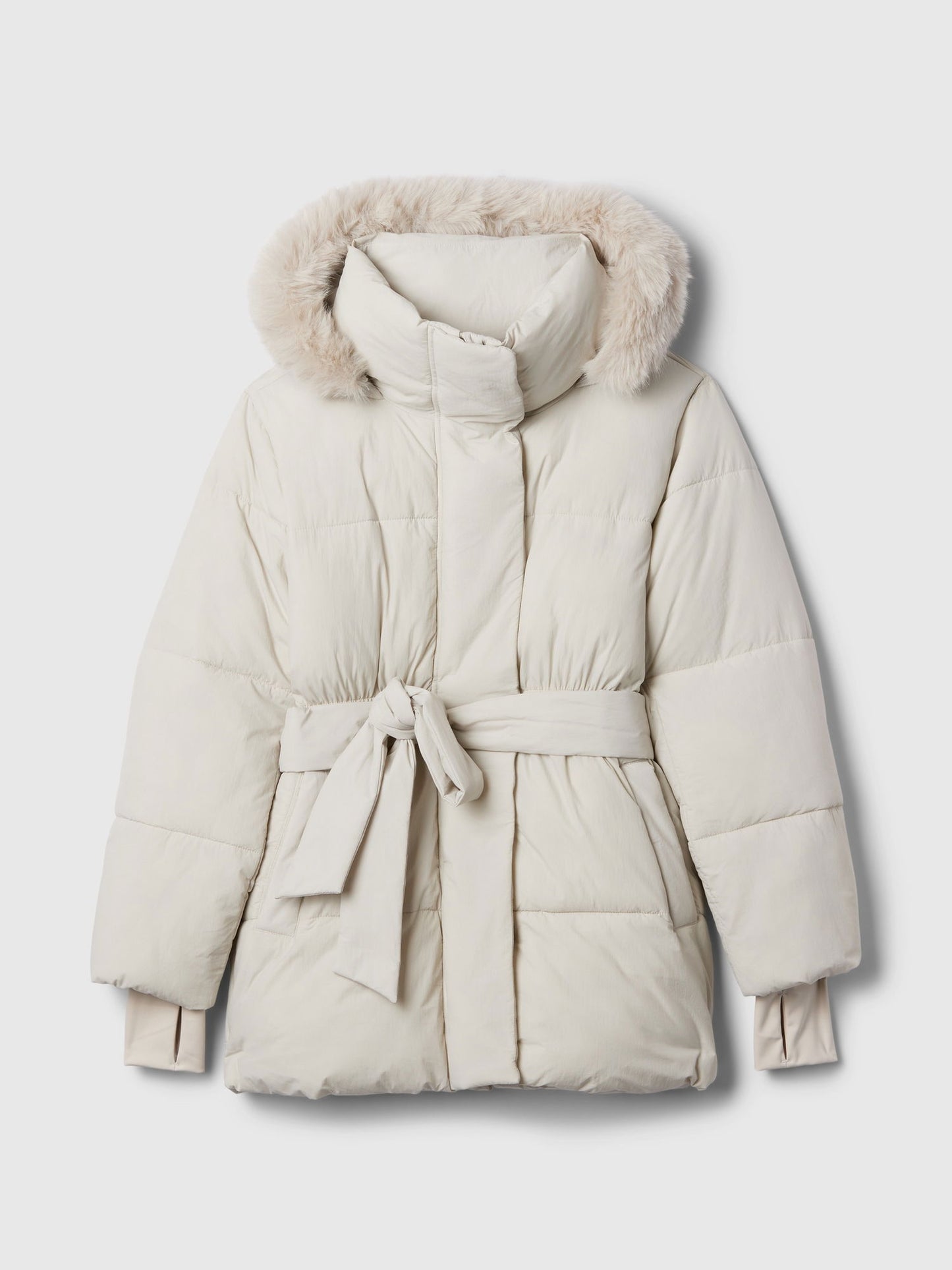 Kırık Beyaz Primaloft® P.u.r.e.™ Big Puff Şişme Mont