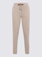 Bej Tapered Fit Jogger Pantolon