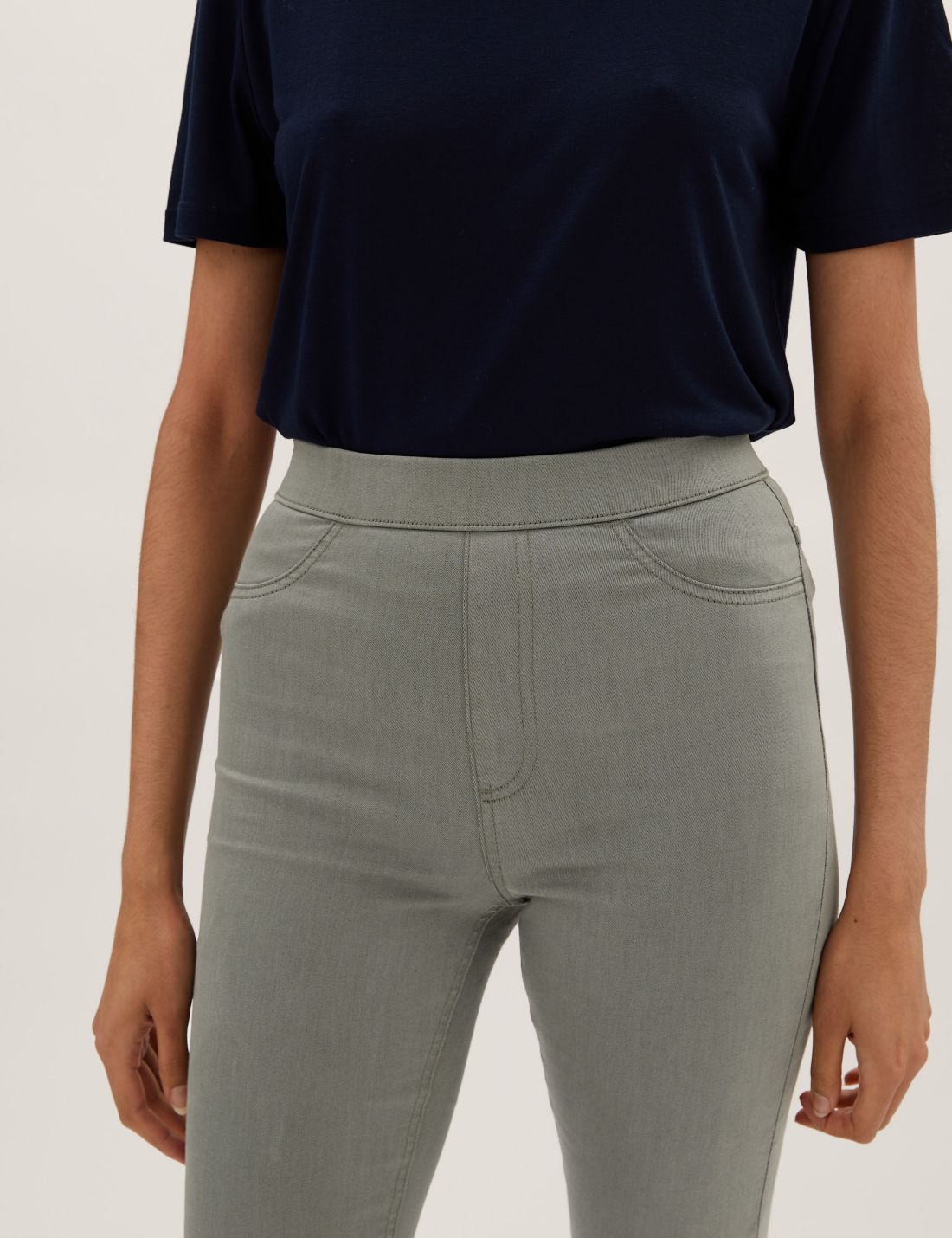 Yüksek Bel Jegging Jean Pantolon