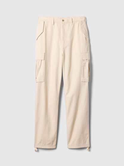 Bej Utility Kargo Pantolon