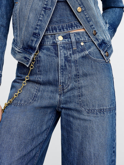 Mavi Gap × Cult Gaia High Rise Stride Chain Jean Pantolon