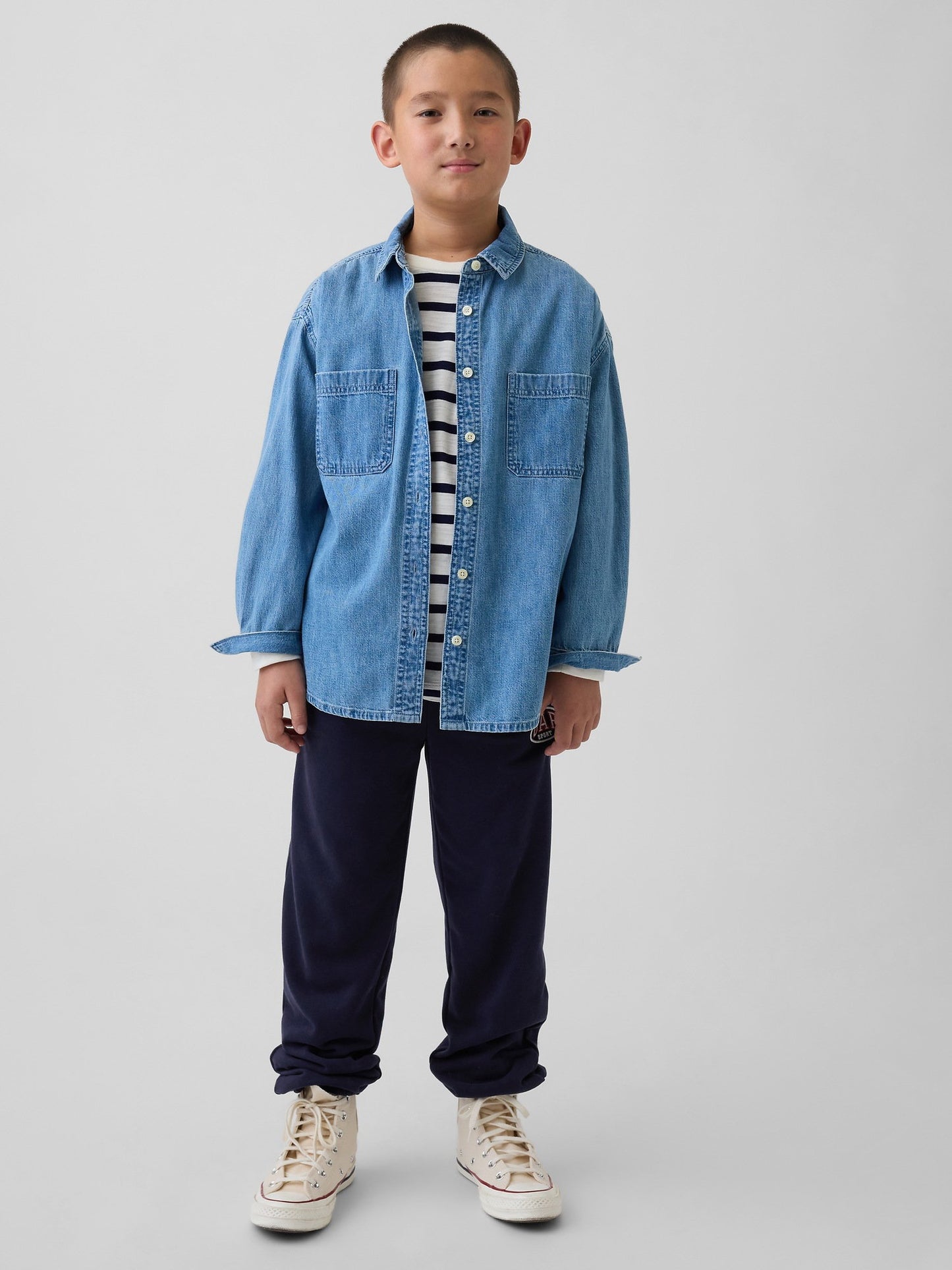 Lacivert Vintagesoft Terry Sport Logo Jogger Eşofman Altı
