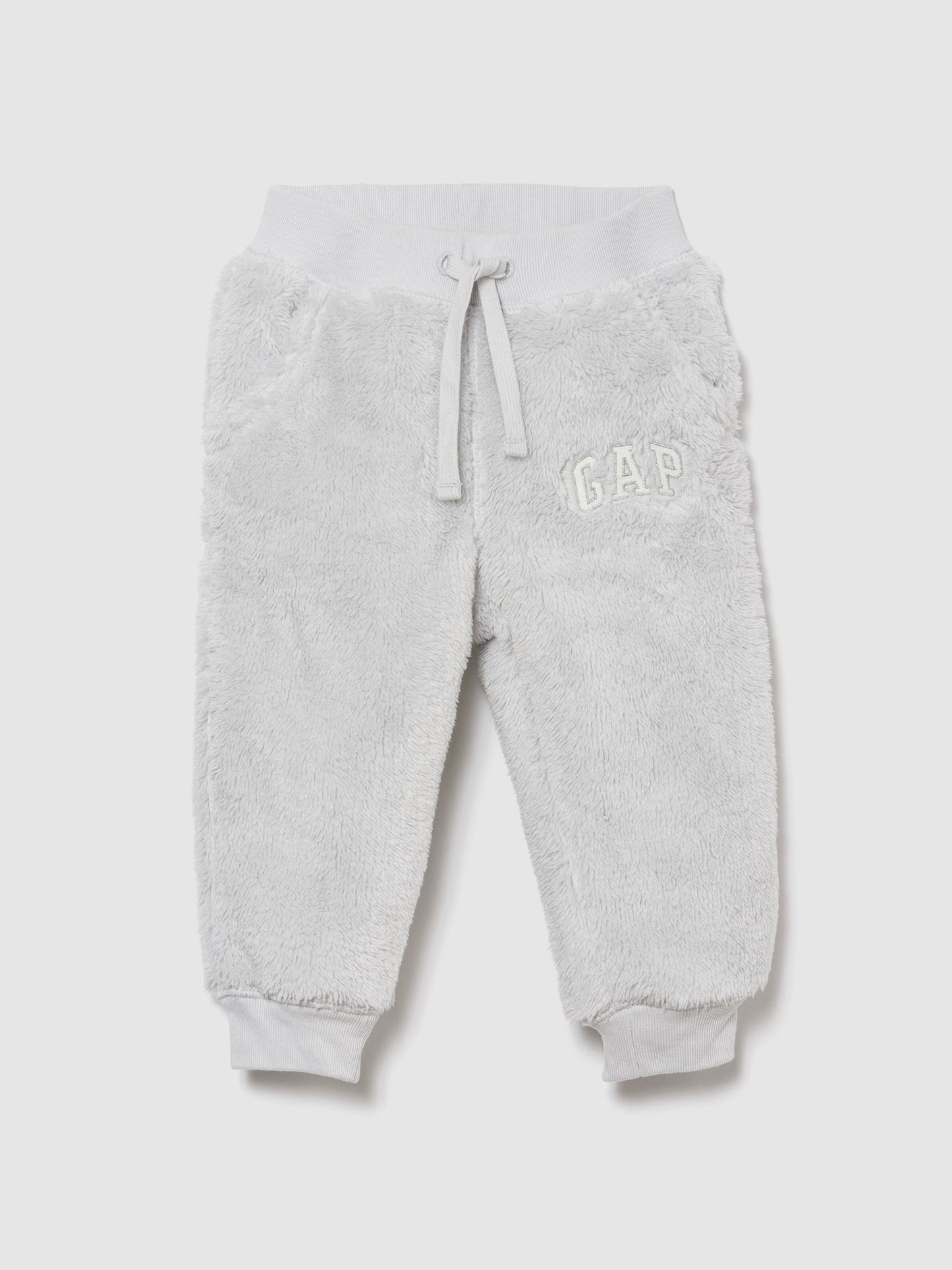 Gri Sherpa Logo Jogger Eşofman Altı
