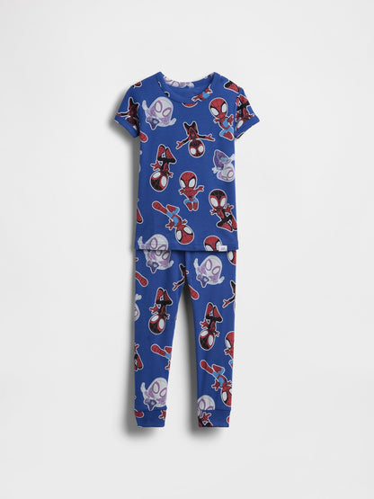 Mavi Marvel Organik Brushed Pamuk Pijama Takımı