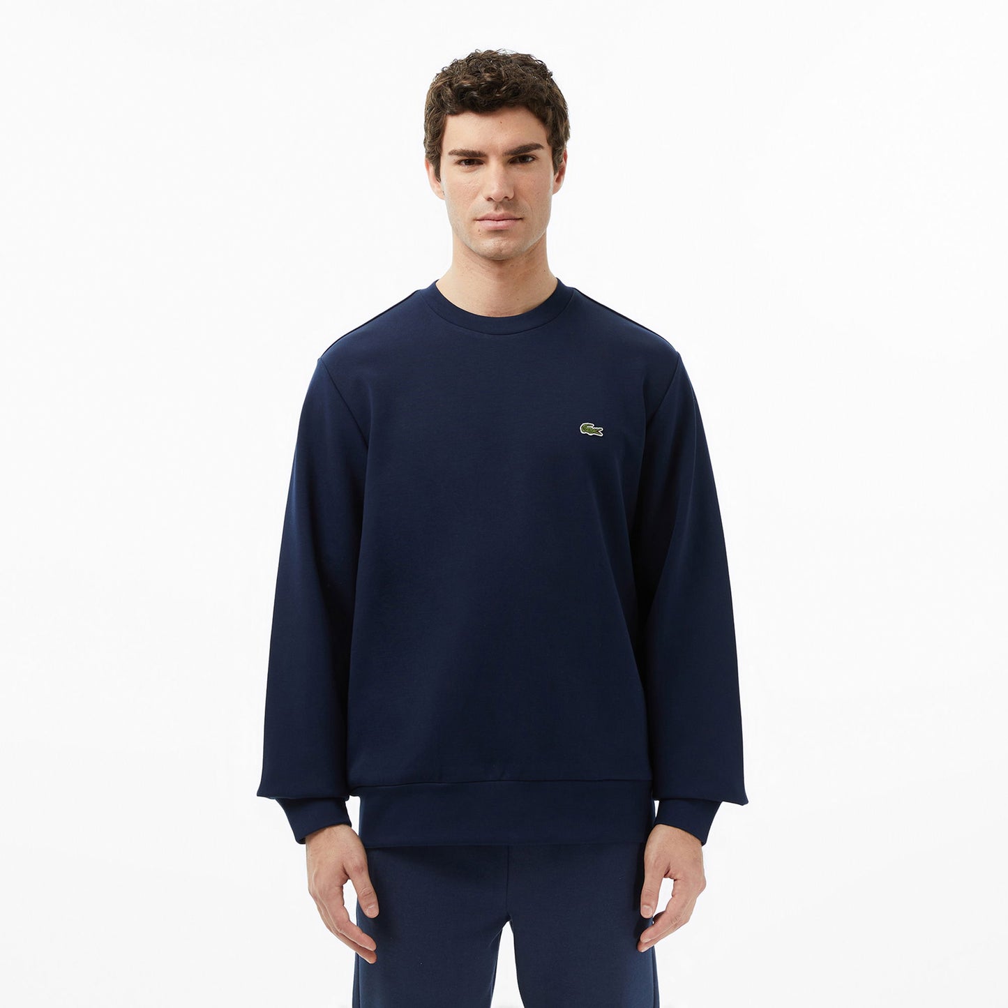 Lacoste Erkek Classic Fit Bisiklet Yaka Lacivert Sweatshirt