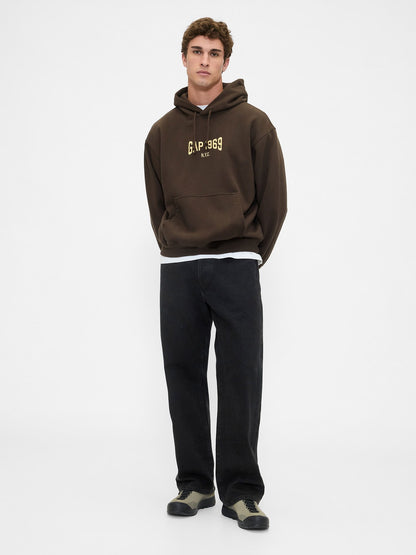 Kahverengi Heavyweight 1969 Logo Sweatshirt
