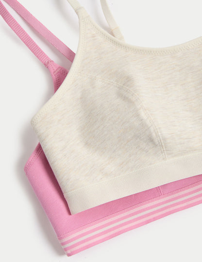 2'li Pamuklu Crop Top Ilk Sütyenim