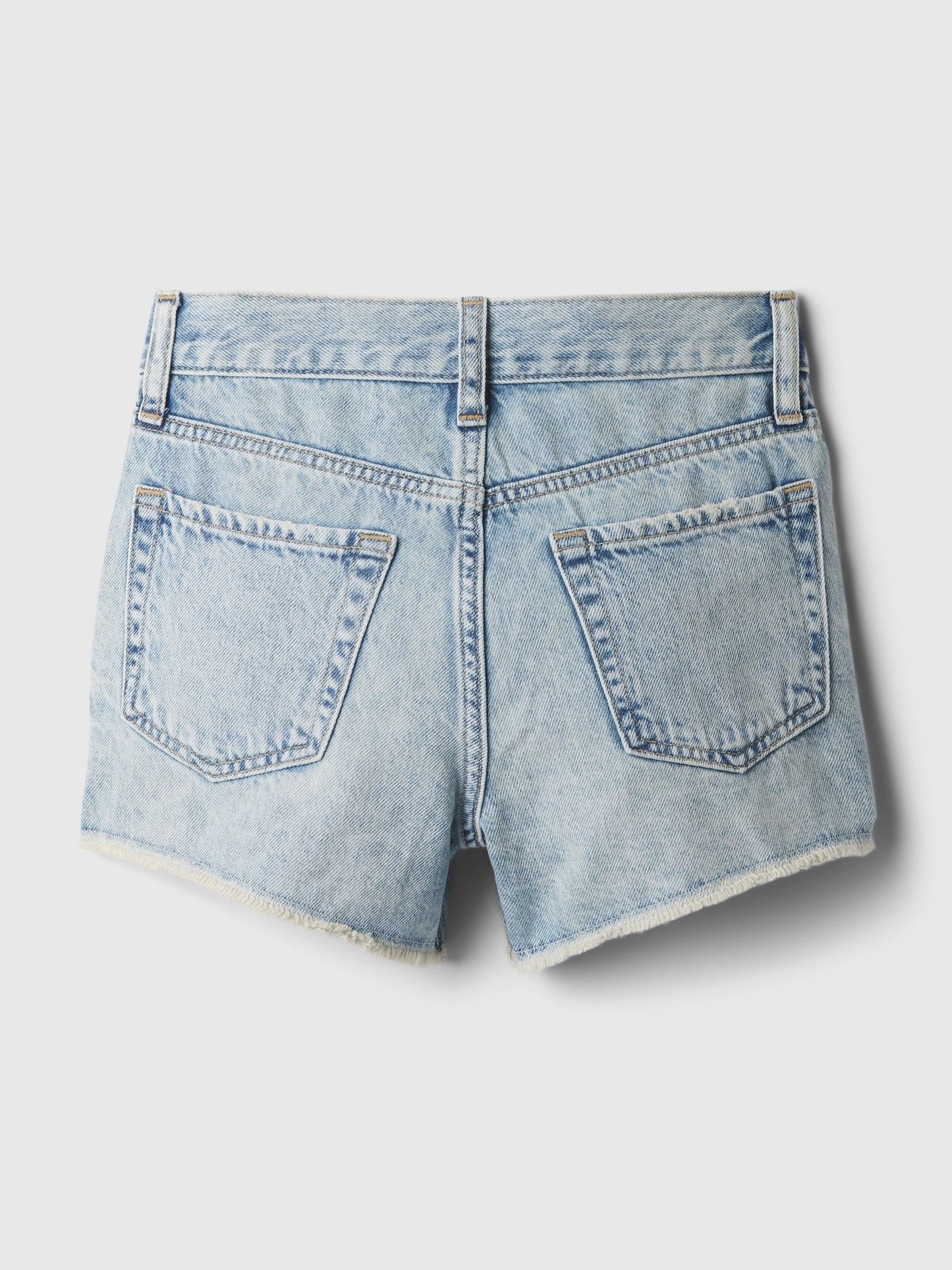 Açık Mavi Low Rise Denim Şort