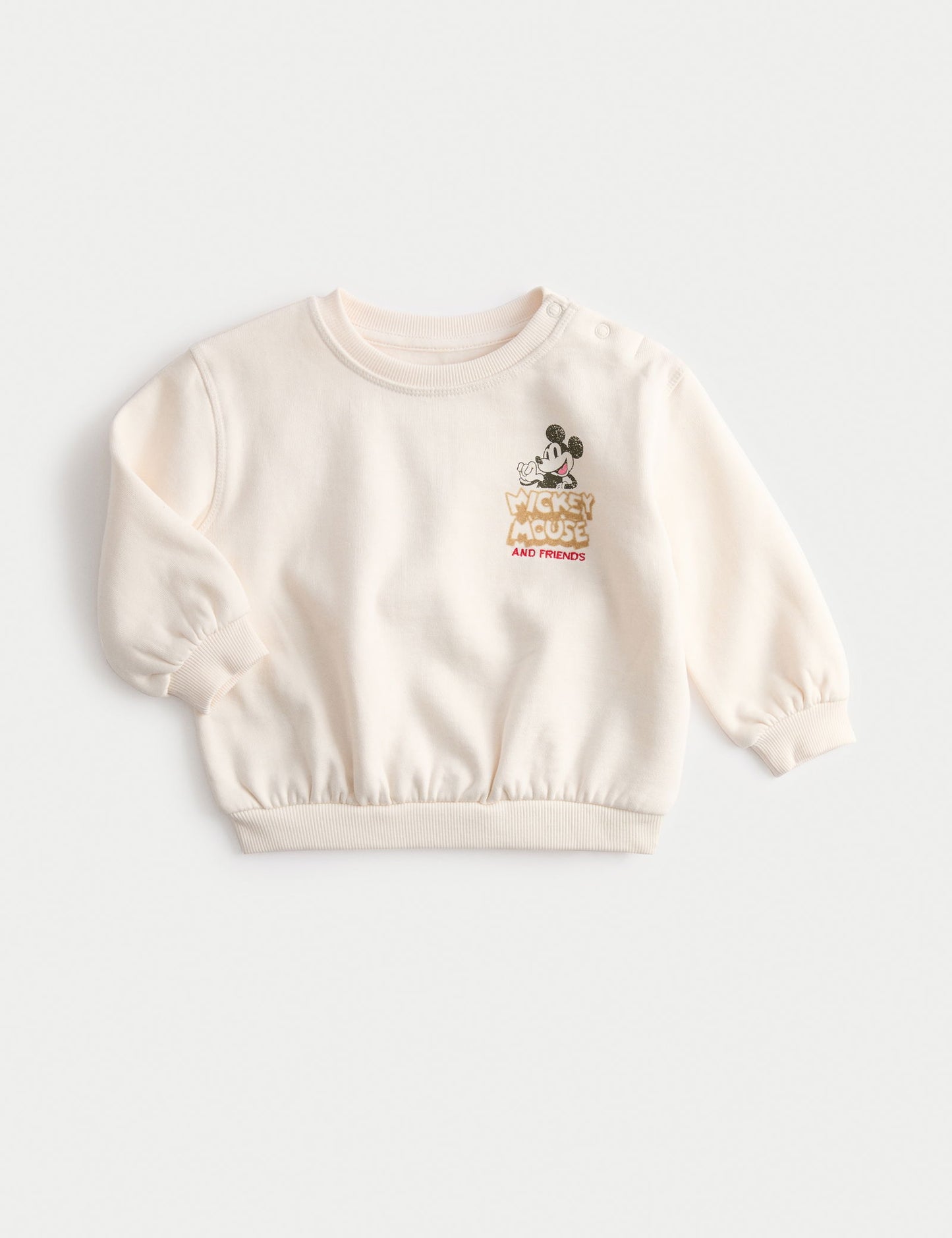 Pamuk Karışımlı Mickey Mouse:trade_mark: Sweatshirt (0-3 Yaş)