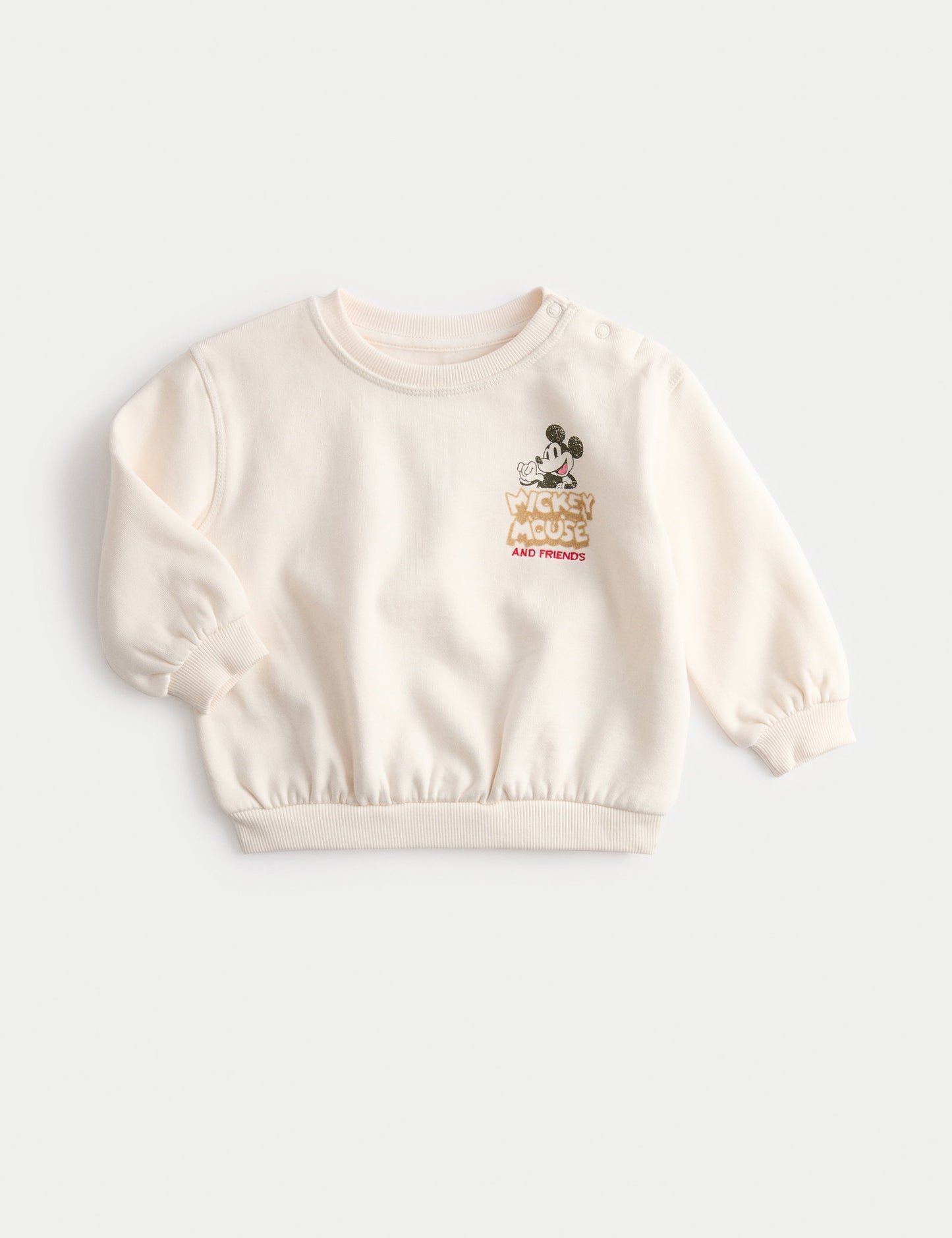 Pamuk Karışımlı Mickey Mouse:trade_mark: Sweatshirt (0-3 Yaş)