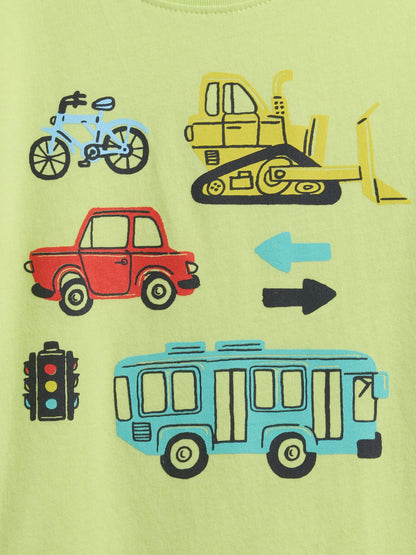 Açık Yeşil Gap Logo Grafikli T-shirt