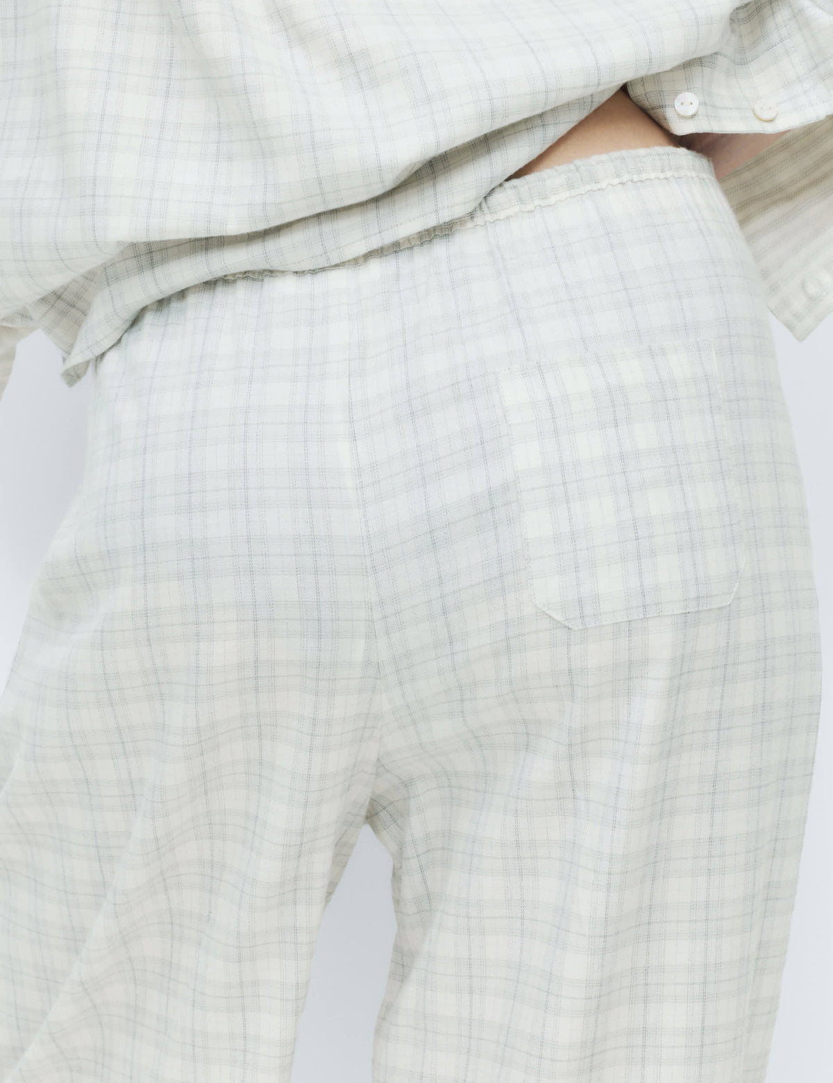 Ekose Desenli Pamuklu Pijama Takımı