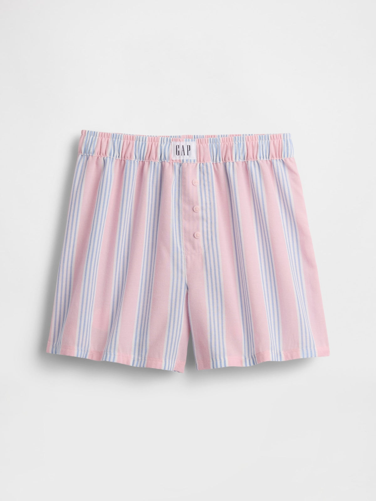 Pembe Recycled Poplin Pijama Boxer Şort