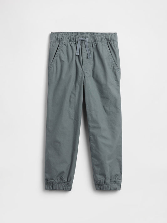 Gri Gap Pull-on Relaxed Poplin Jogger Eşofman Altı