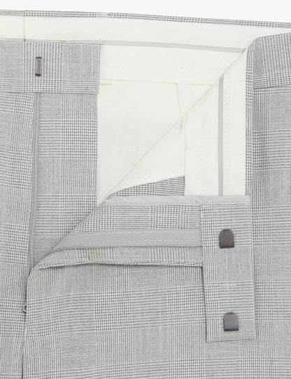 Slim Fit Ekose Desenli Pantolon