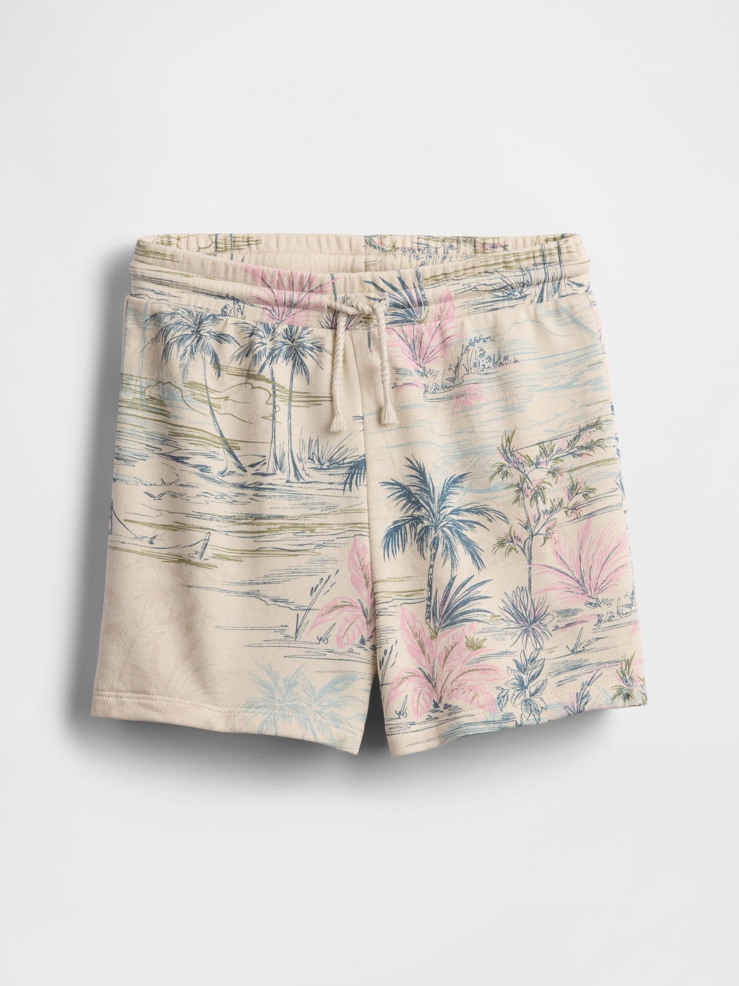Krem Kids Relaxed Print Pull-on Şortlar