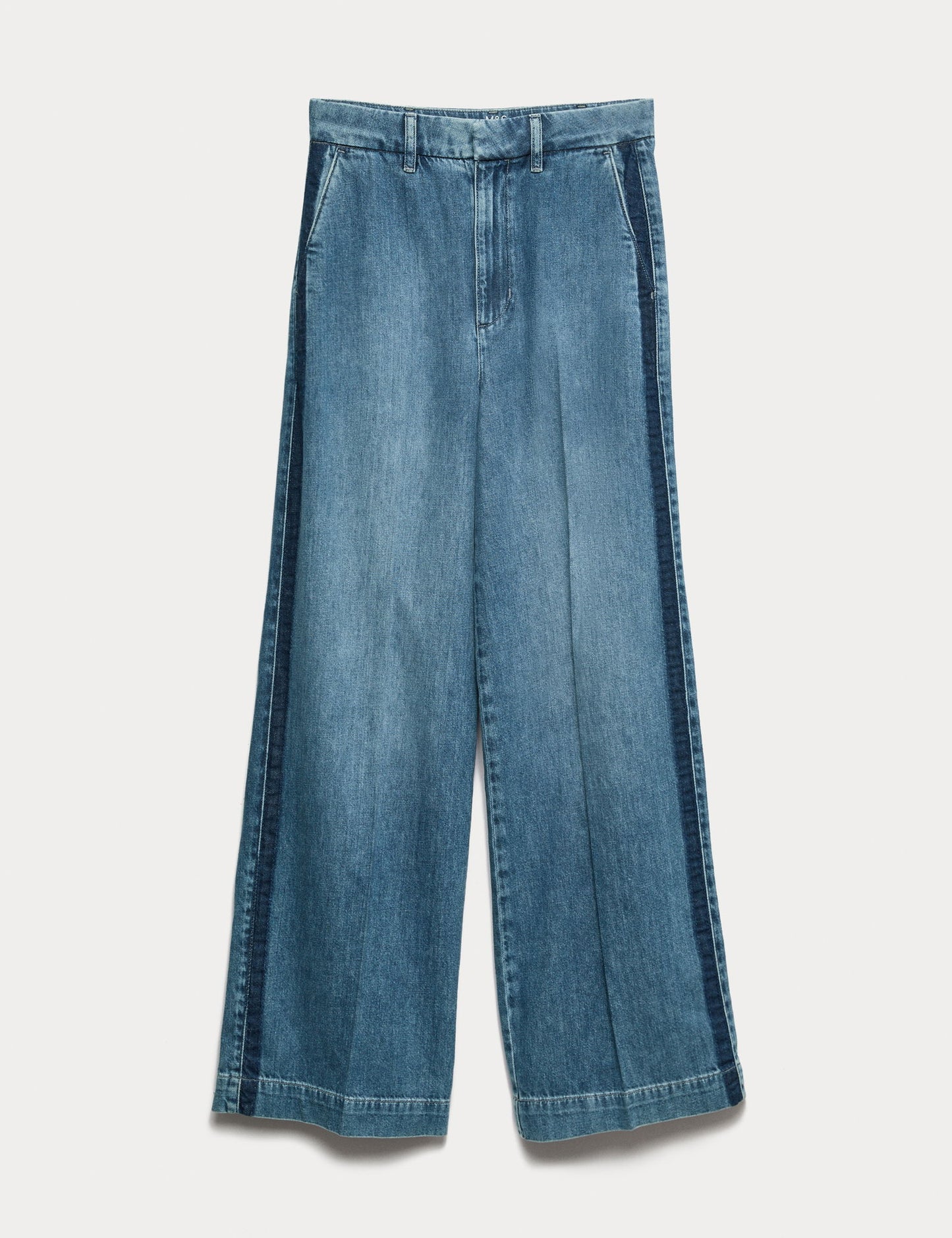 Wide Leg Denim Pantolon
