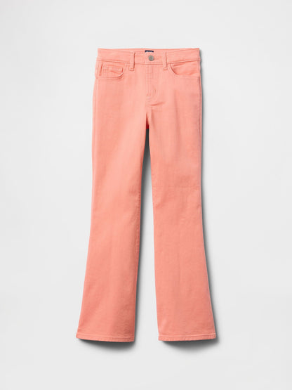 Turuncu Flare Jean Pantolon