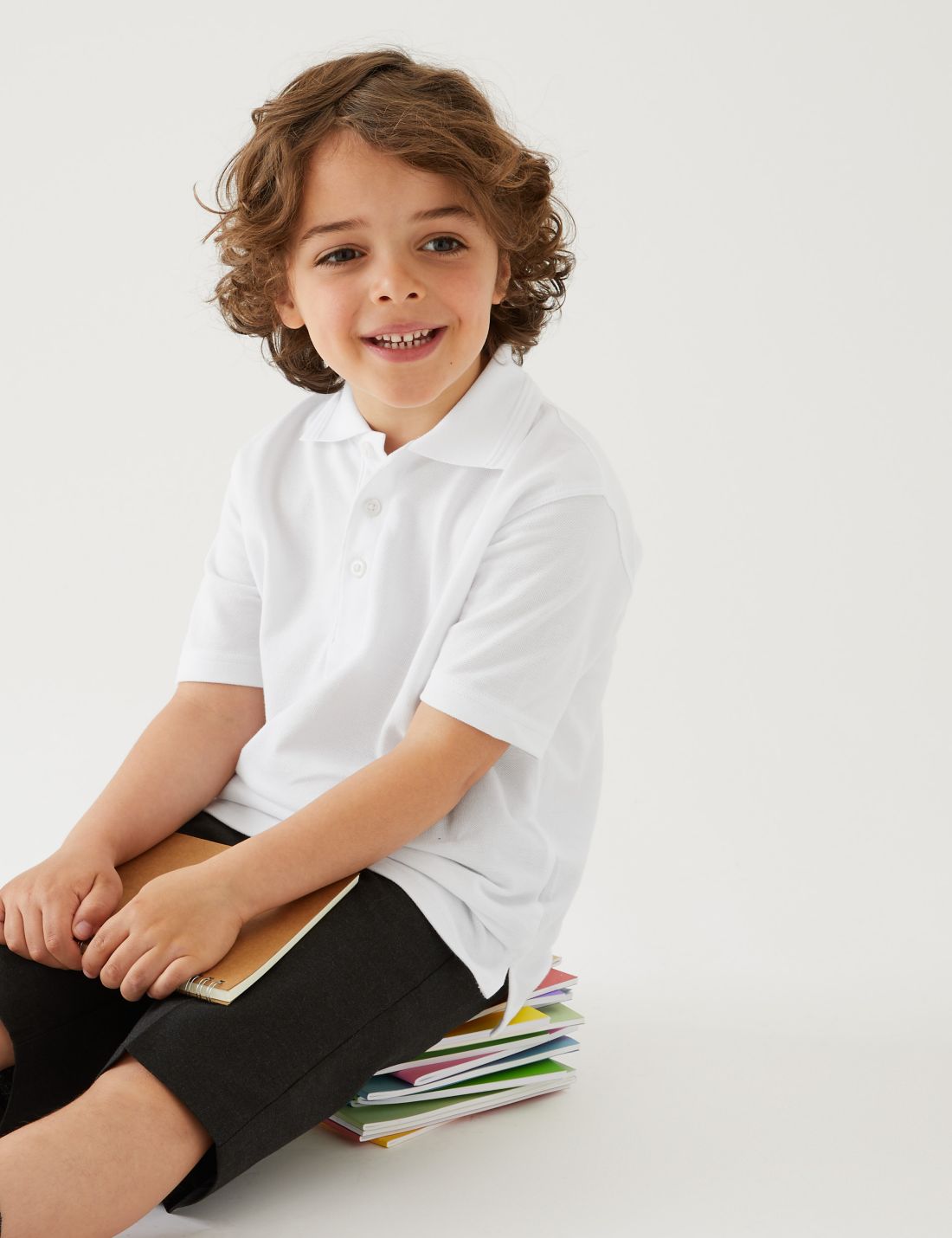 Saf Pamuklu 2'li Polo Yaka T-shirt (2-16 Yaş)