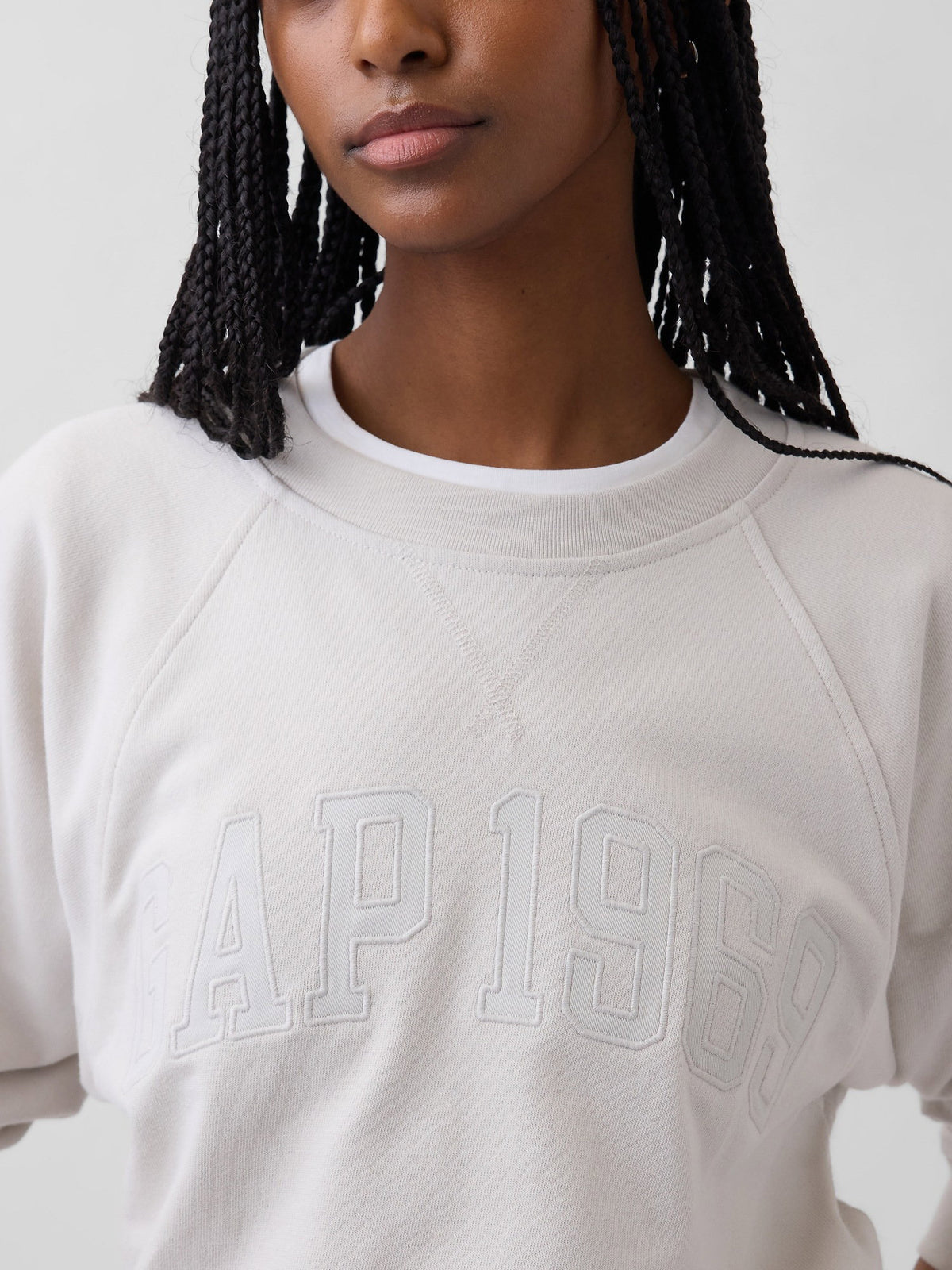 Koyu Yeşil Fransız Havlu Kumaş Raglan Logo Sweatshirt