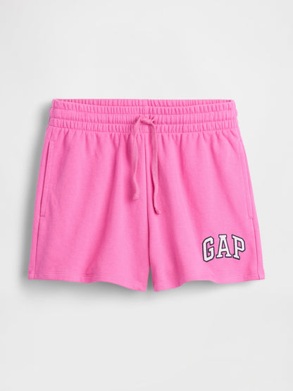 Pembe Gap Logo Fransız Havlu Kumaş Şort
