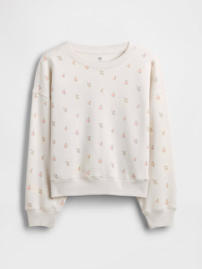 Kırık Beyaz Vintagesoft Wedge Crewneck Sweatshirt