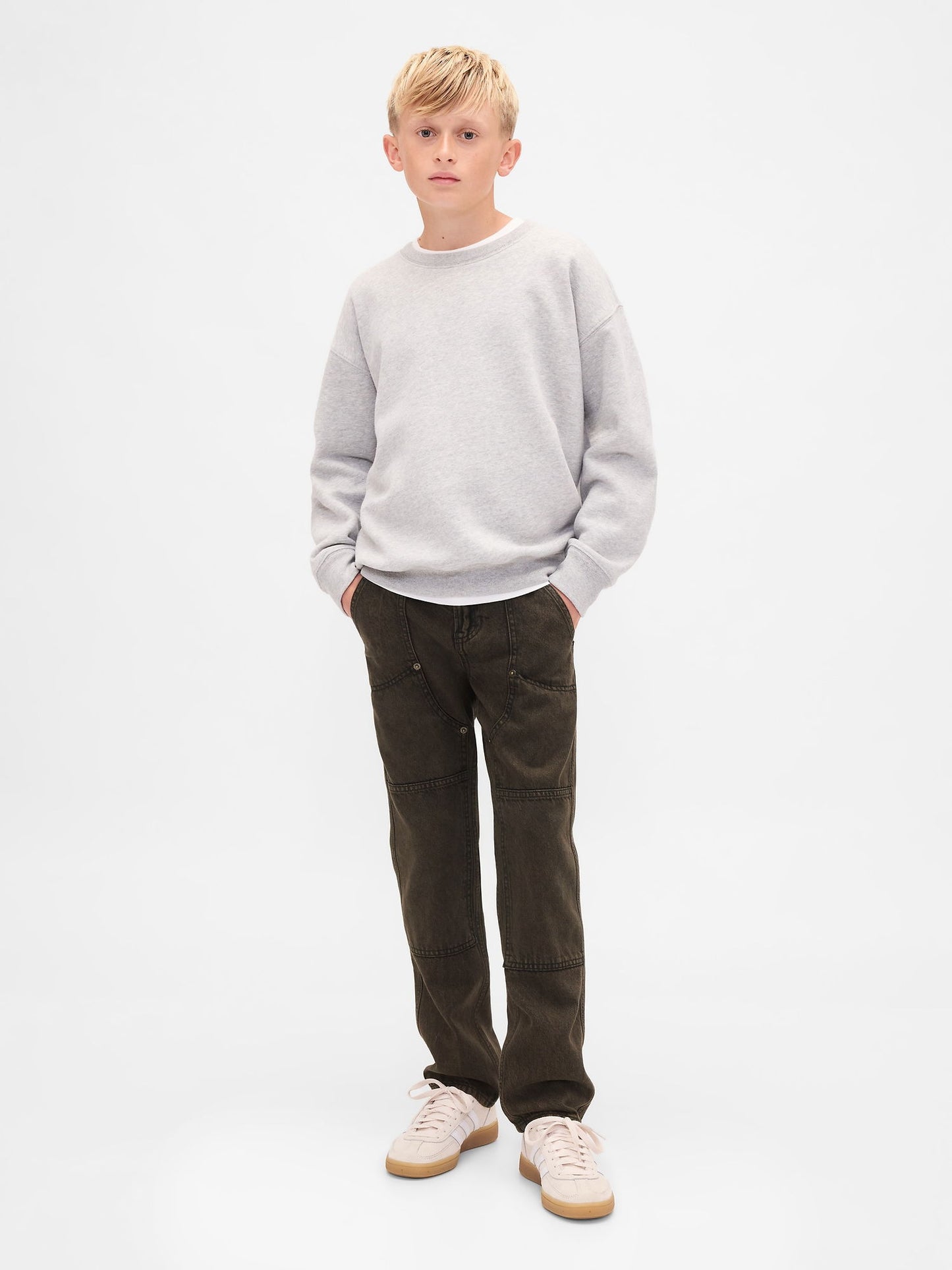 Kahverengi 90s Orijinal Straight Carpenter Jean Pantolon