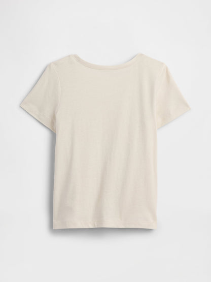 Kırık Beyaz Babygap Logo T-shirt