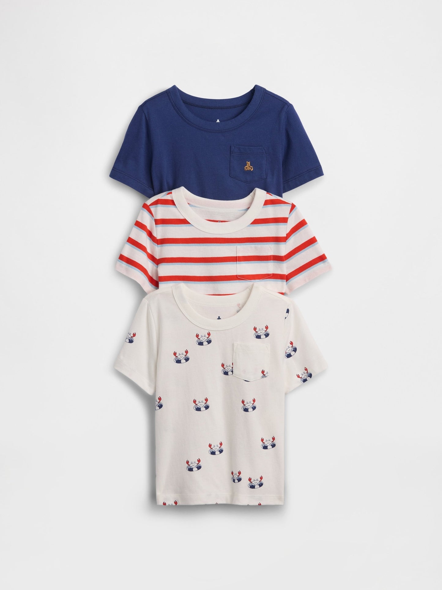 Çok Renkli Mix & Match Cep T-shirt (3’lü)