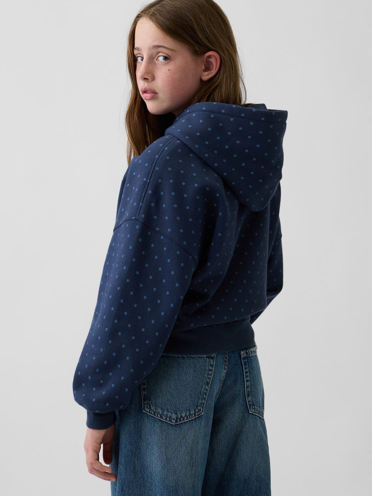Lacivert Vintagesoft Oversized Logo Sweatshirt