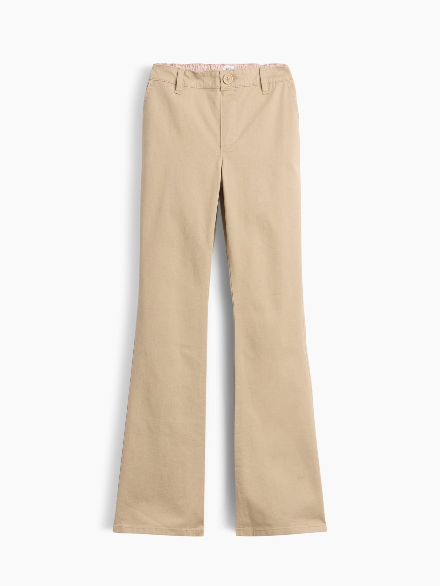 Bej Uniform Flare Chino Pantolon