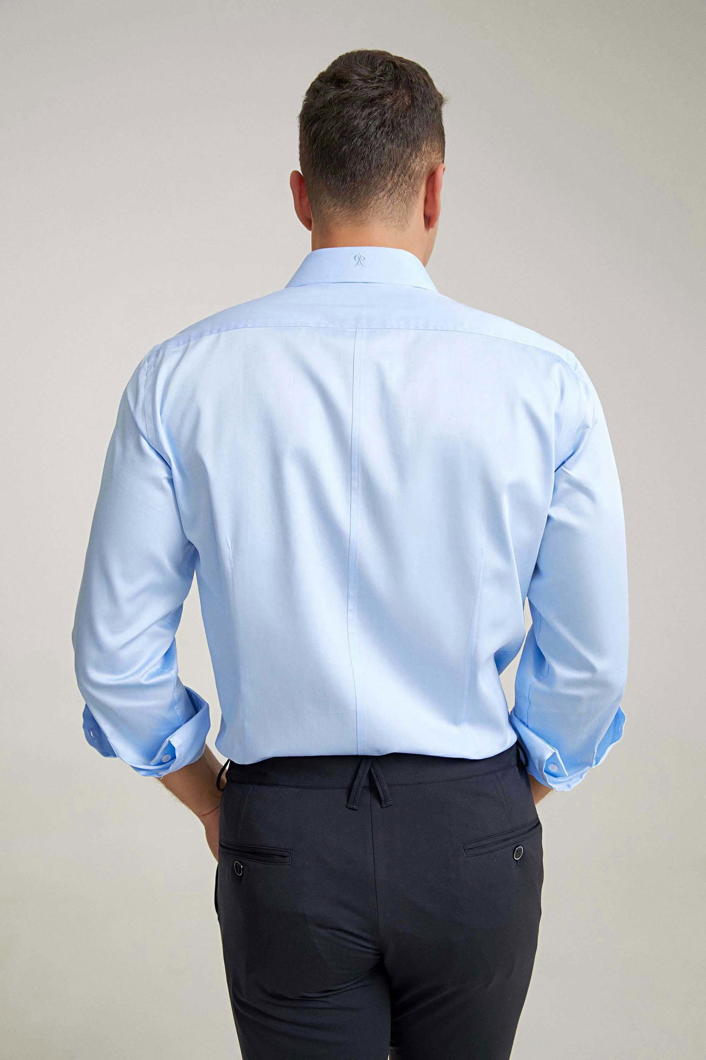 Damat Slim Fit Açık Mavi Düz Nano Care Gömlek