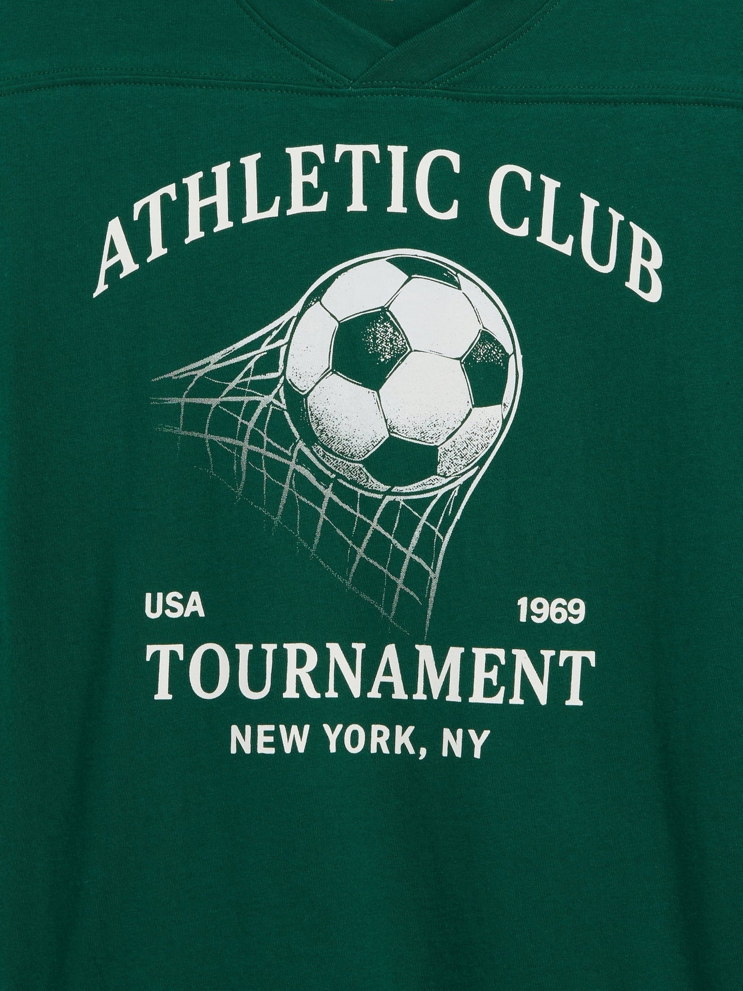 Koyu Yeşil Oversized Soccer T-shirt