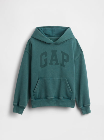 Koyu Yeşil Vintagesoft Relaxed Logo Sweatshirt