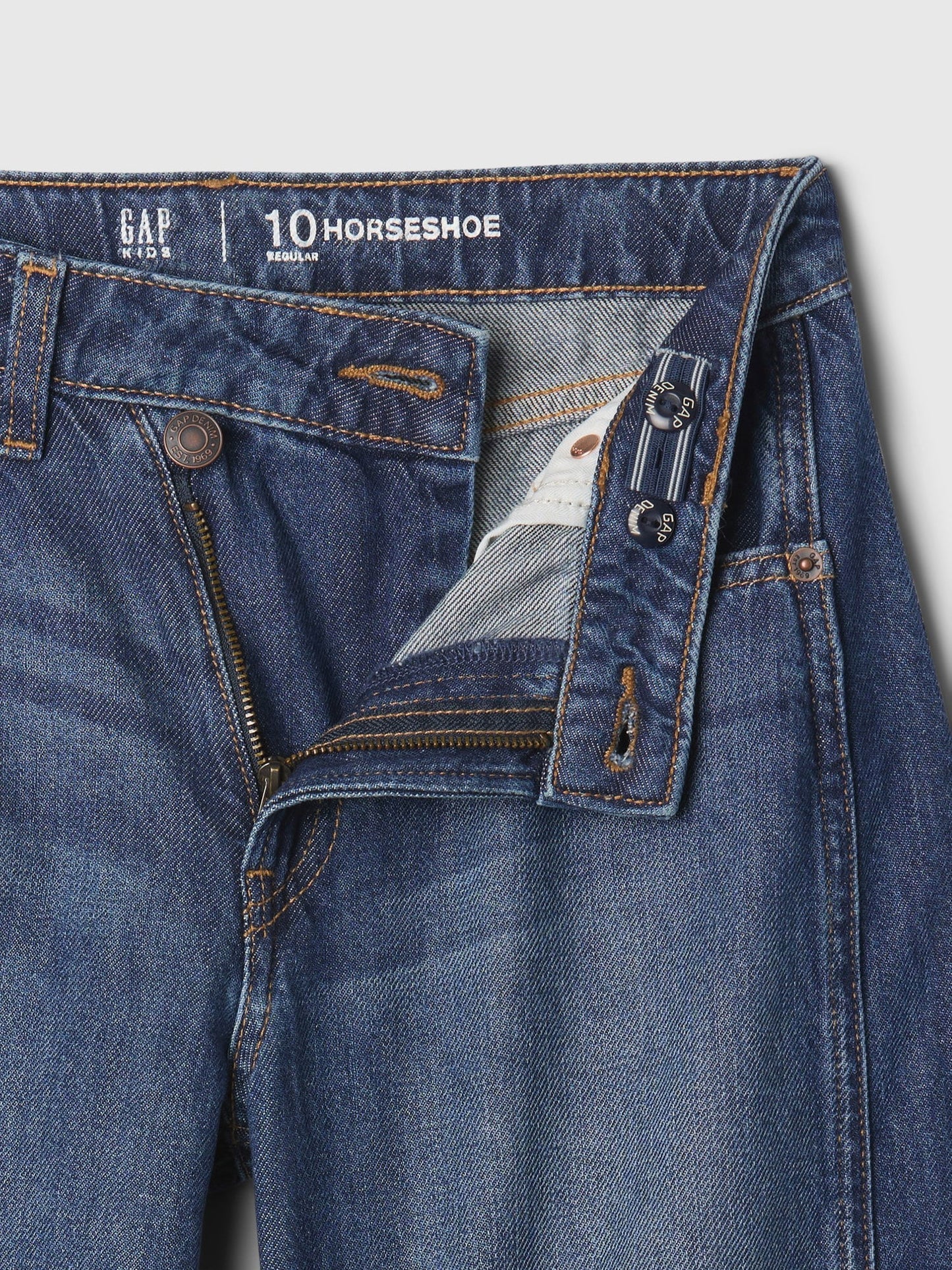 Koyu Mavi Horseshoe Jean Pantolon