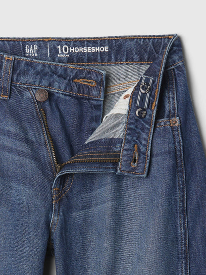 Koyu Mavi Horseshoe Jean Pantolon