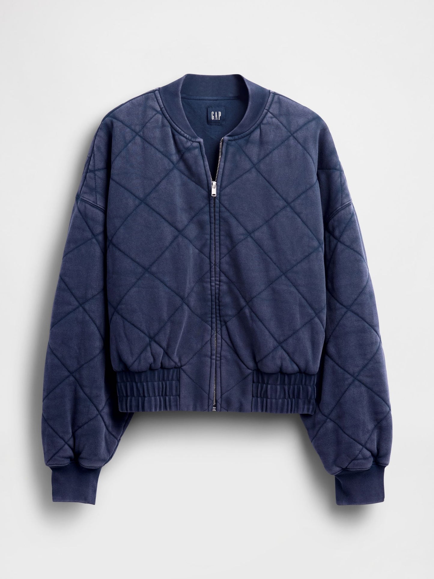 Lacivert Vintagesoft Yastıklı Bomber Ceket
